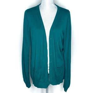ModCloth Sweater Cardigan Open Front Long Sleeve